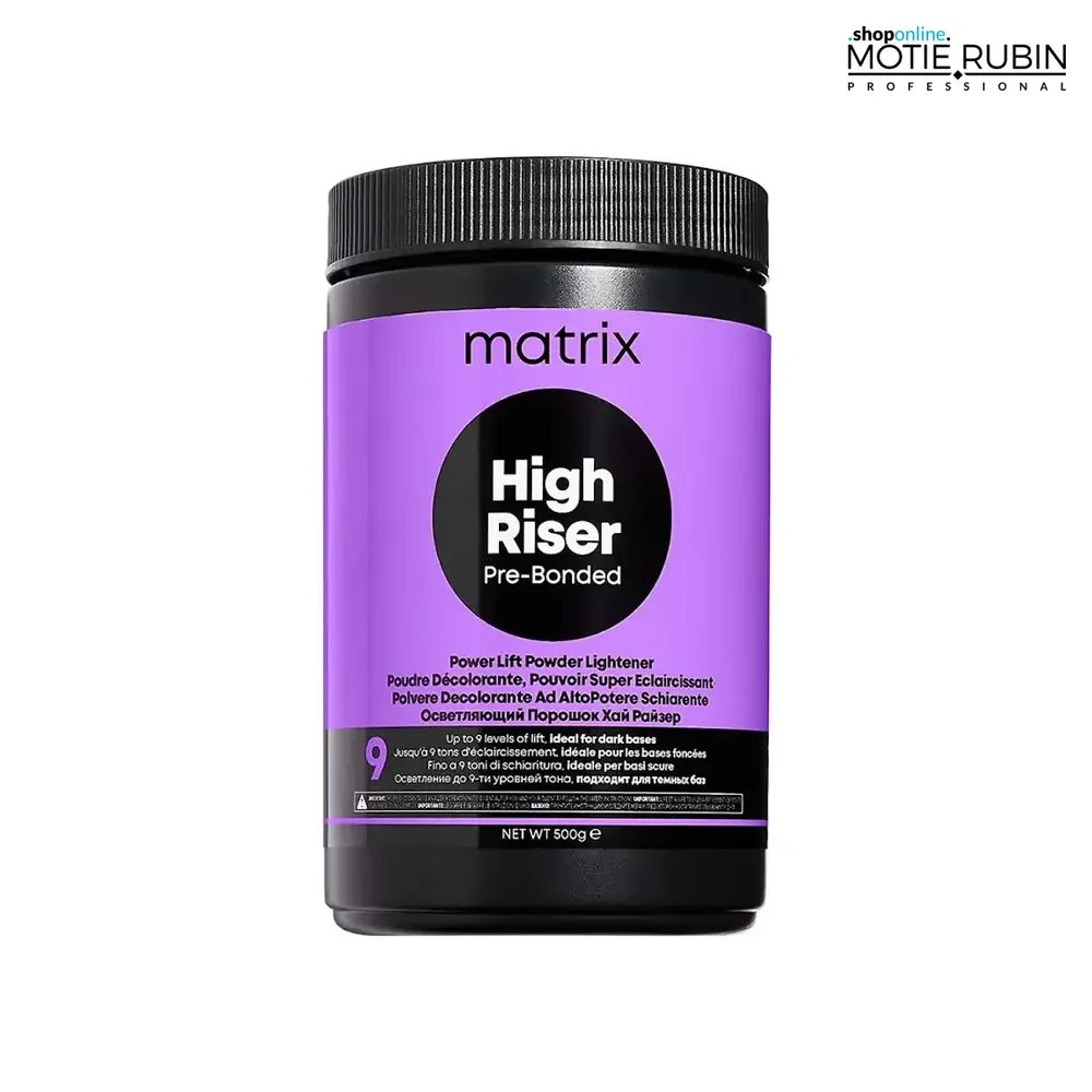 אבקת הבהרה Matrix High Riser Pre‑Bonded עד 9 דרגות — 500 גרם