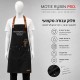חלוק עבודה מקצועי למעצבי שיער וברברים MOTIE RUBIN PRO – שחור